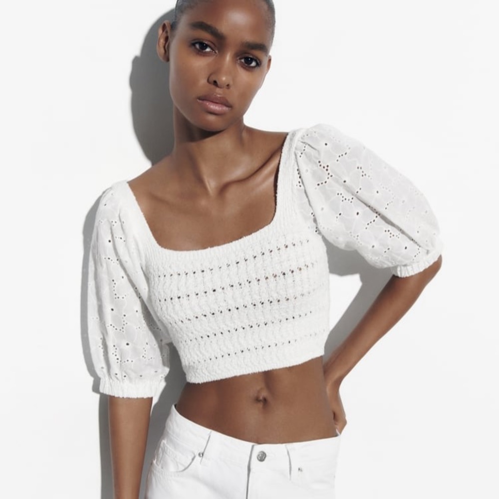 Whits Zara Mixed Knit Crop